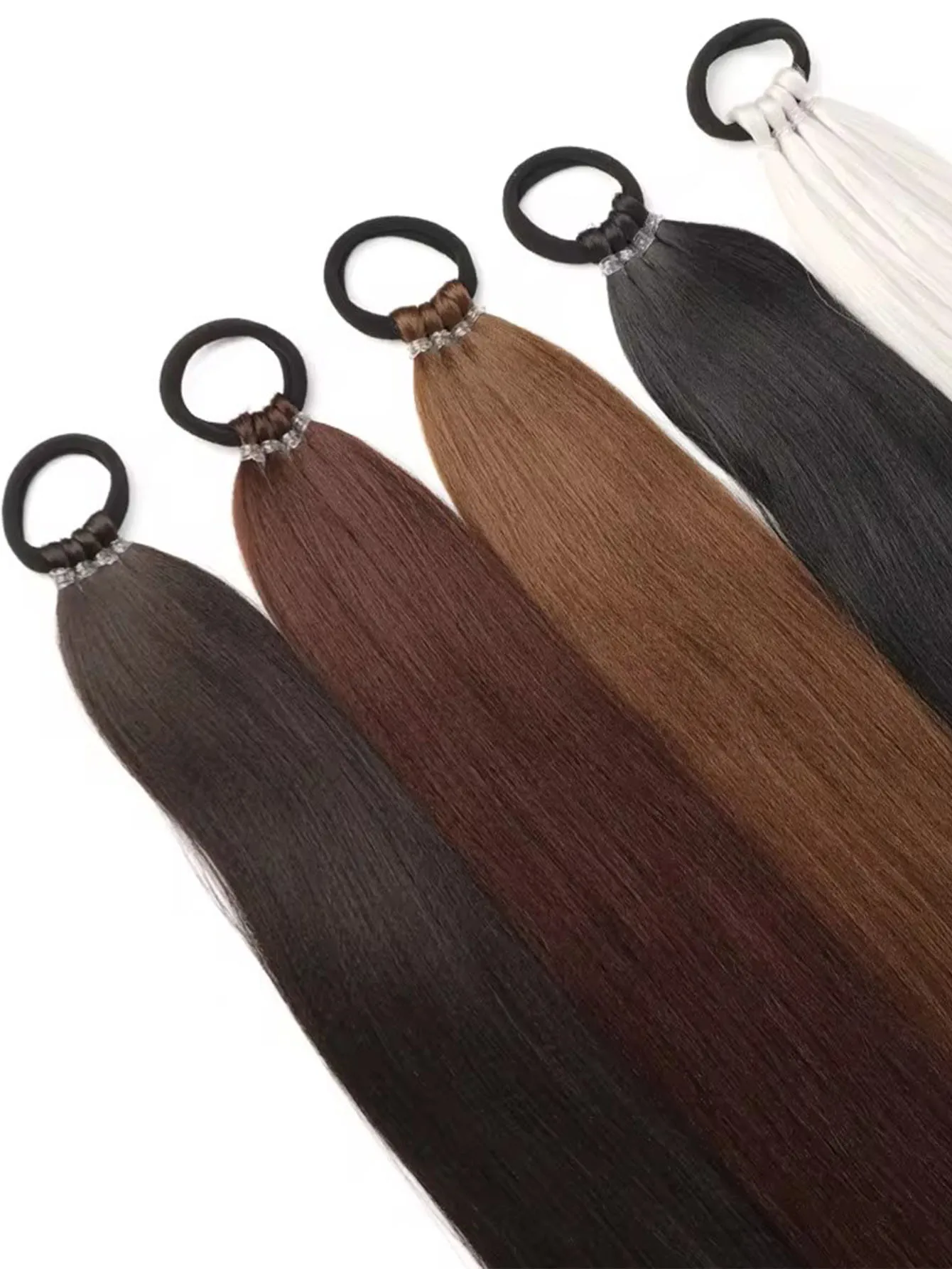 Synthetic Black Ponytail Extensions For Women