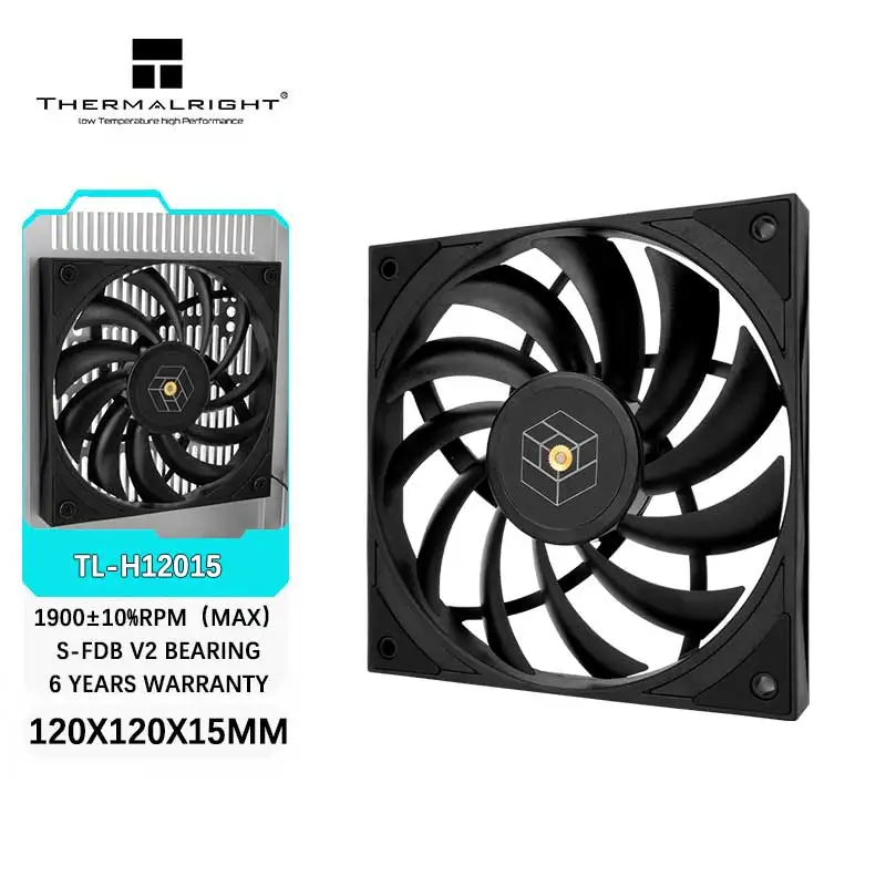 Thermalright C12015B ventola CPU case del computer ventola Thermalright C12015B ventola CPU case del computer ventola
