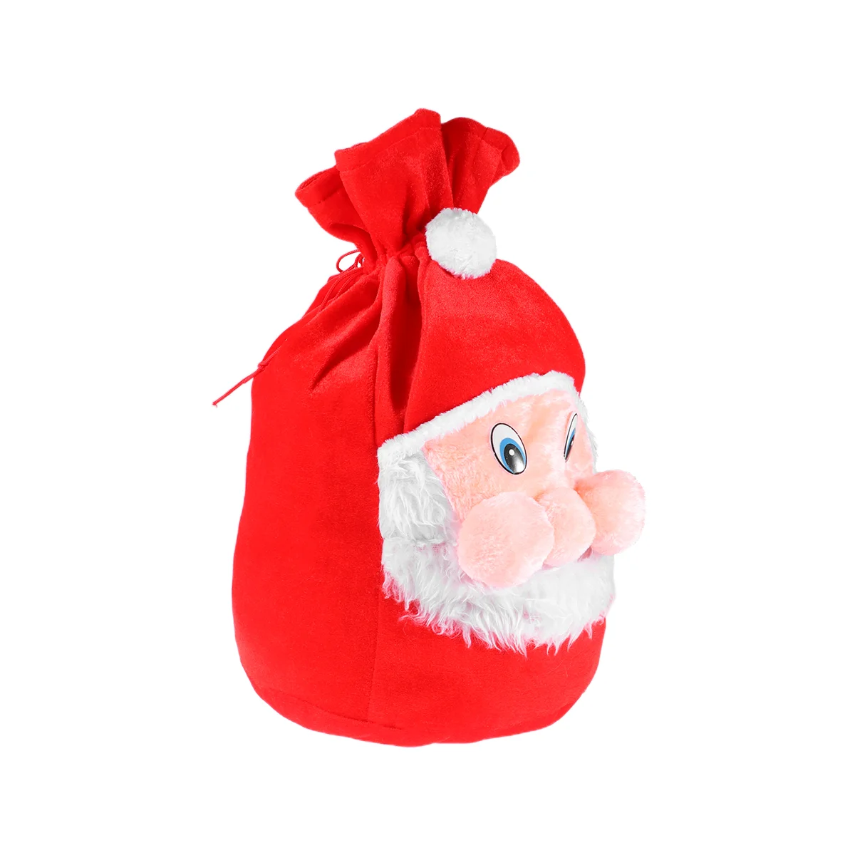 

Santa Claus Gift Bag Drawstring Plush Christmas Candy Gift Present Pouch Sack Xmas Santa Costume Accessory