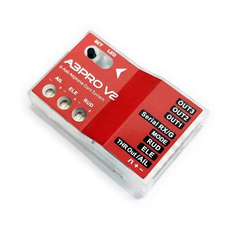 X12A-A3 Pro V2 RC 고정익/델타익 V-테일 비행기용 6축 자이로 자이로스코프 안정기 비행 컨트롤러/엘리베이터