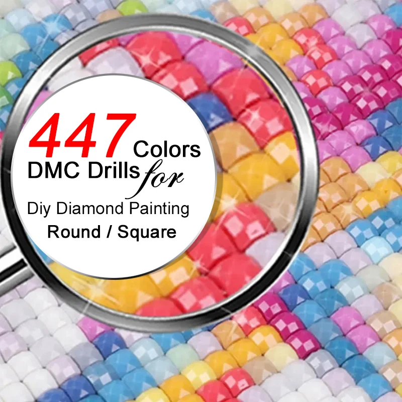 WholesaleDMC447ColorSquareRoundDrills5dDIYDiamondPainting