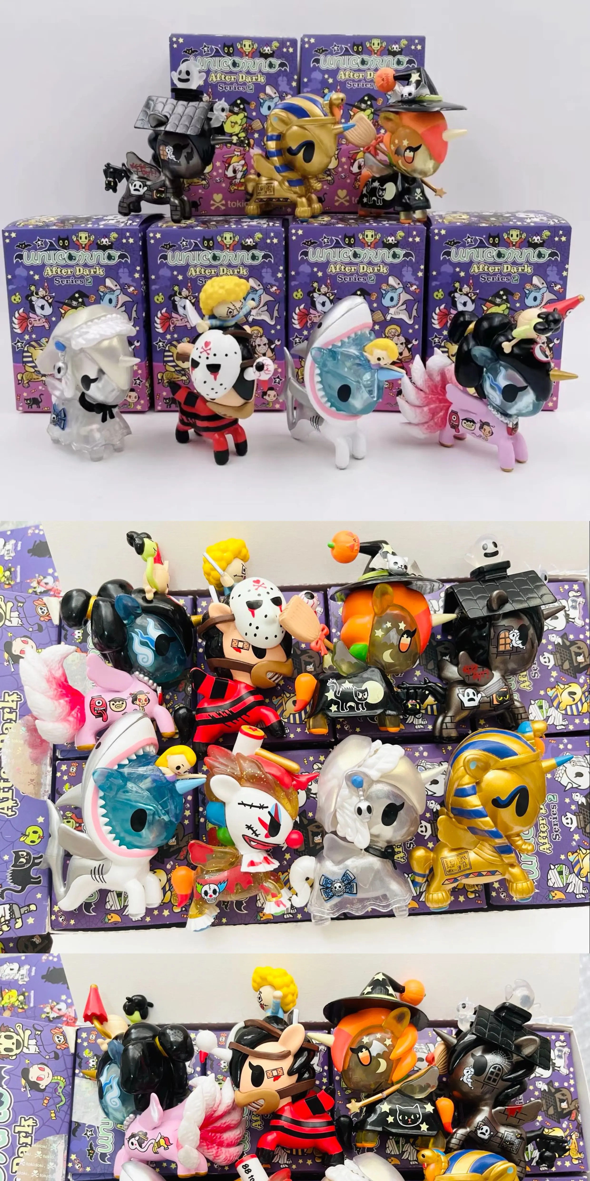 Tokidoki Nightfall Series 2-Einhorn-Blindbox – Narr, Braut, Welpeer, Pharao, Monddämon – Detail 2