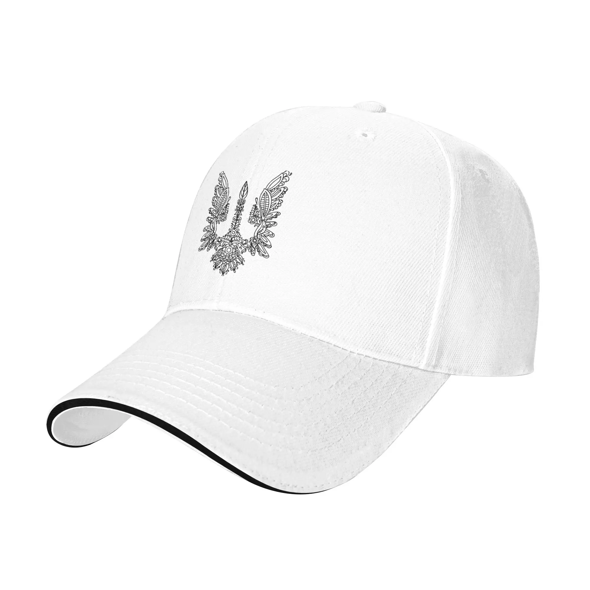 Ukrainische Flagge Ukrainisches Wappen Emblem Baseballkappe Lässige Herren Trucker-Mütze Großhandel Bedruckte Jagd- und Camping-Baseballkappen – Detail 3