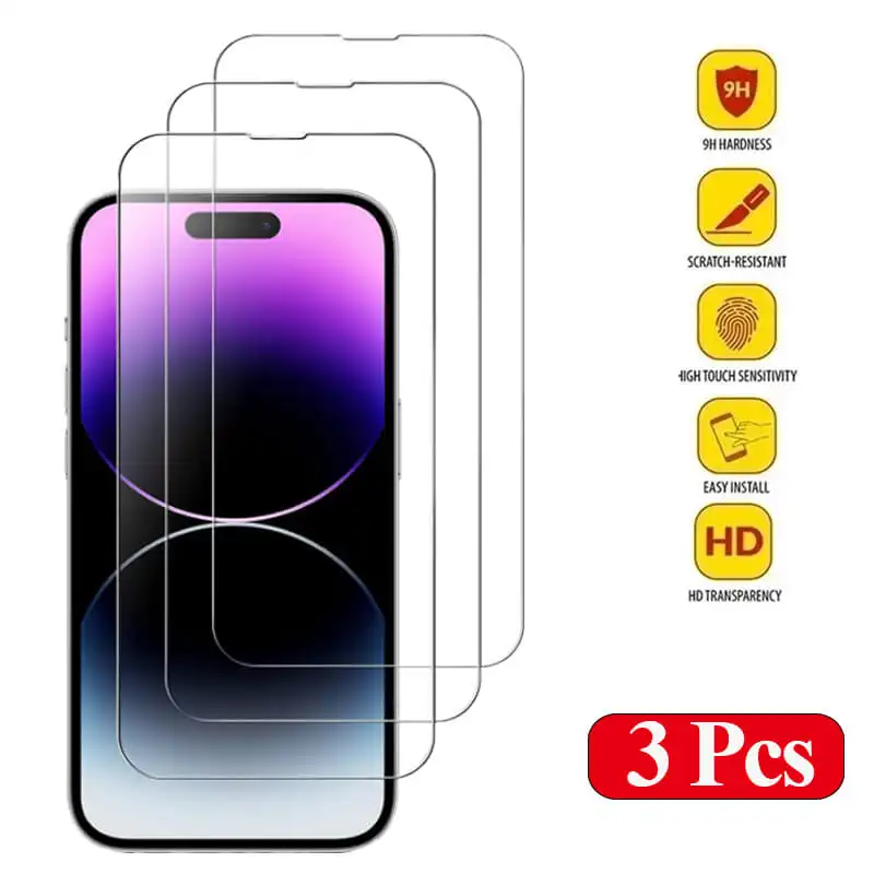 Tempered Glass for iPhone 14 Pro 15 16 17 18 13 12 11 Pro Max Screen Protector for iPhone 15 Pro Mica for iPhone 13 14 Pro Glass - Image 7