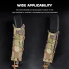 Tactical Long 9mm Magazine Pouch Pistol Submachine Gun Mag Carrier Extended Single Bag Versatile MOLLE Outdoor Hunting Airsoft 5