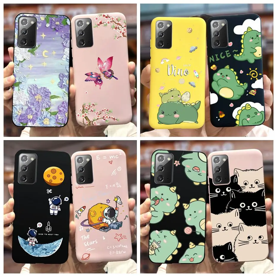Per Samsung Galaxy Note20 Case Note 20 Ultra 5G Cute Dinosaur Cartoon Phone Case Per Samsung Note 20 Note20 Ultra 5G Soft Fundas