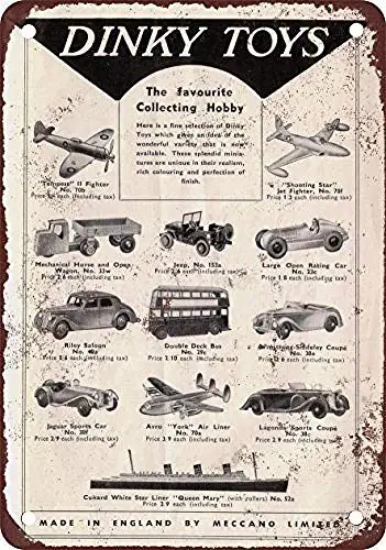 Dinky Toys Wall Poster Tin Sign Vintage Bbq Restaurant Dinner Room Cafe Shop Decor