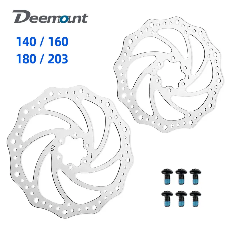 Deemount MTB Disc Brake Rotor 140/160/180/203mm Hydraulic Brake Rotors Lightweight High-strength Stainless Steel Quality Rotor