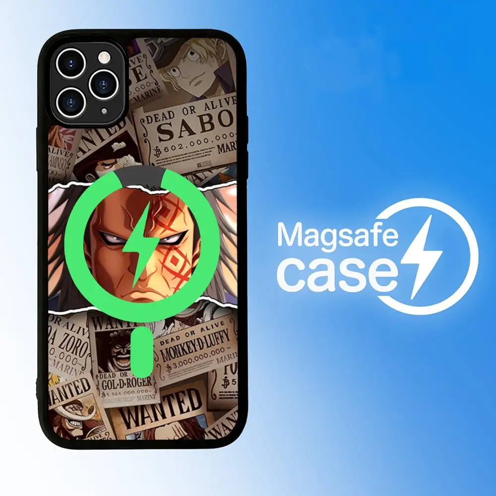 Anime O-One Pieces Phone Case with Magsafe Magnetic Shell