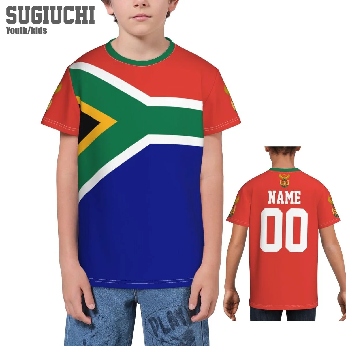 

Футболки с логотипом Южной Африки, 3D футболки для детей, футболки для молодых мальчиков и девочек, футболки, футболки, футбольные фанаты, подарок, футболка