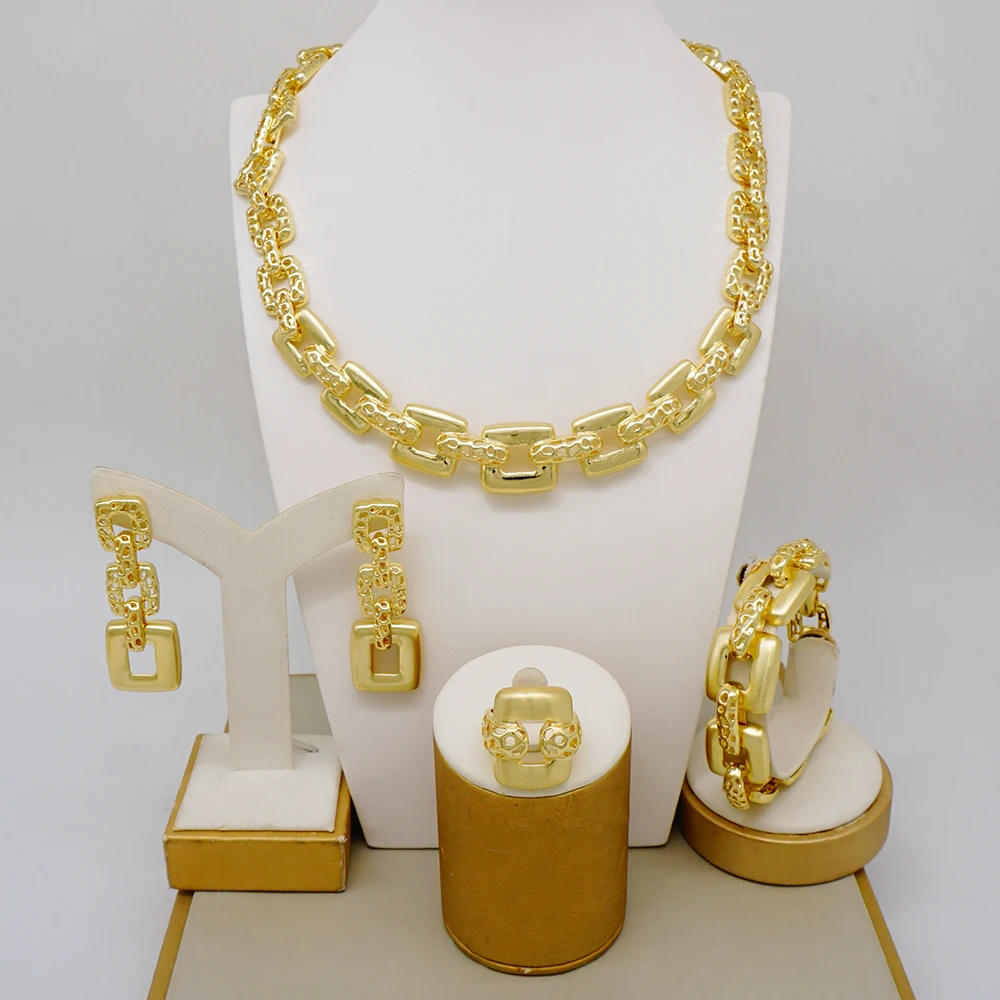 ENSEMBLE DE COLLIERS Traditionnels Plaqués Or 18 Carats Pour Femmes/filles,... EUR 27,13