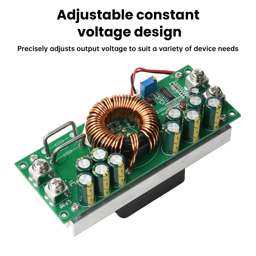 1500 W 1200 W Hochleistungs-DC-DC-Abwärtswandlermodul, synchrone Gleichrichtung, einstellbares Konstantspannungs-Stromversorgungsmodul – Detail 7