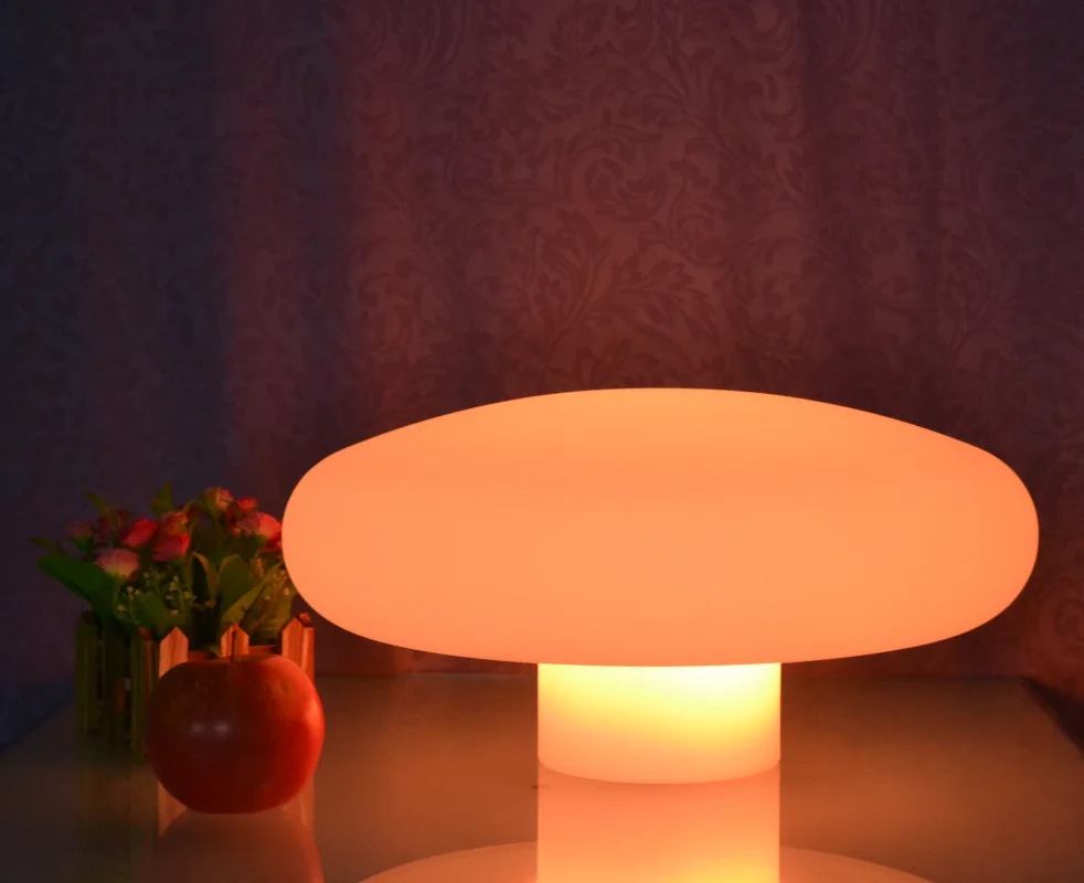 

Bedside Night Lamp RGBWC Color Change Atmosphere Flirting Lamp Mushroom Table Lights Patio Garden Landscape Lighting