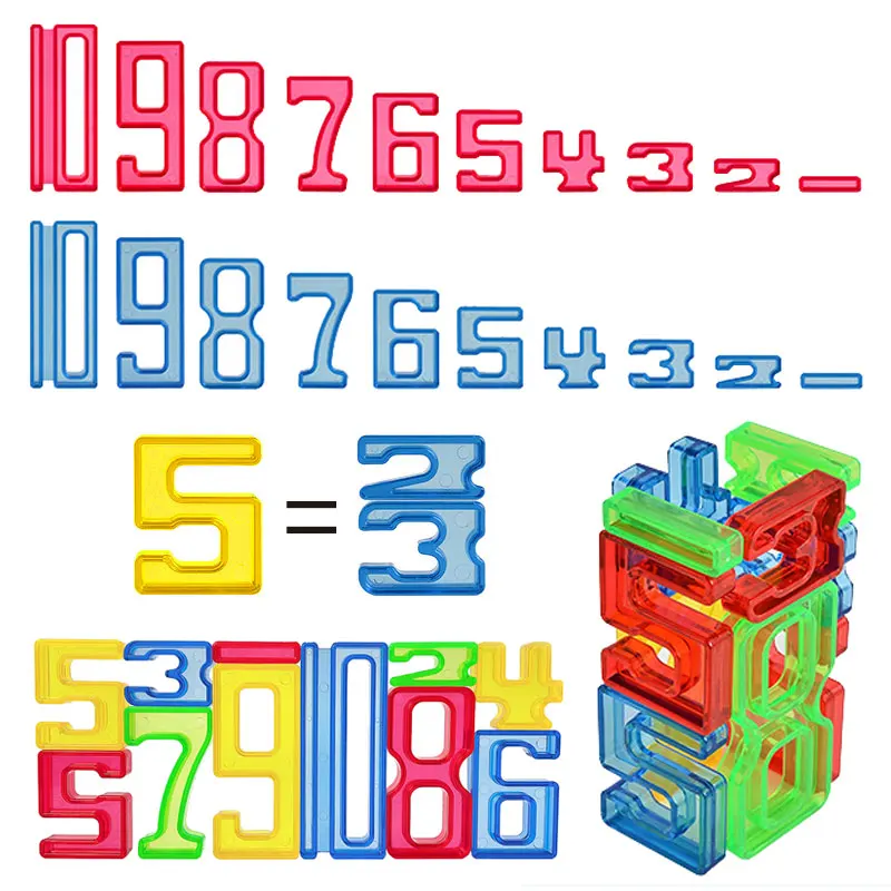 Children Transparent Digital Math Toys Montessori Logical Thinking Number Game Arithmetic Operation Learning Educational Toys educational toys math toys