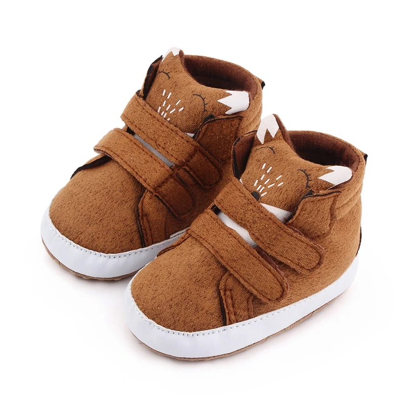 Baby Boots Infant Boys Soft Sole Booty Toddler Trainers Cute Cartoon Bear Panda Fox Boots For 1 Year Newborn