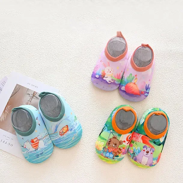 Baby Bunte Cartoon Tier Pool Strand Wasser Schuhe Kinder Kinder Schwimmen Surf Sport Turnschuhe Nicht-Slip Indoor Outdoor Socken