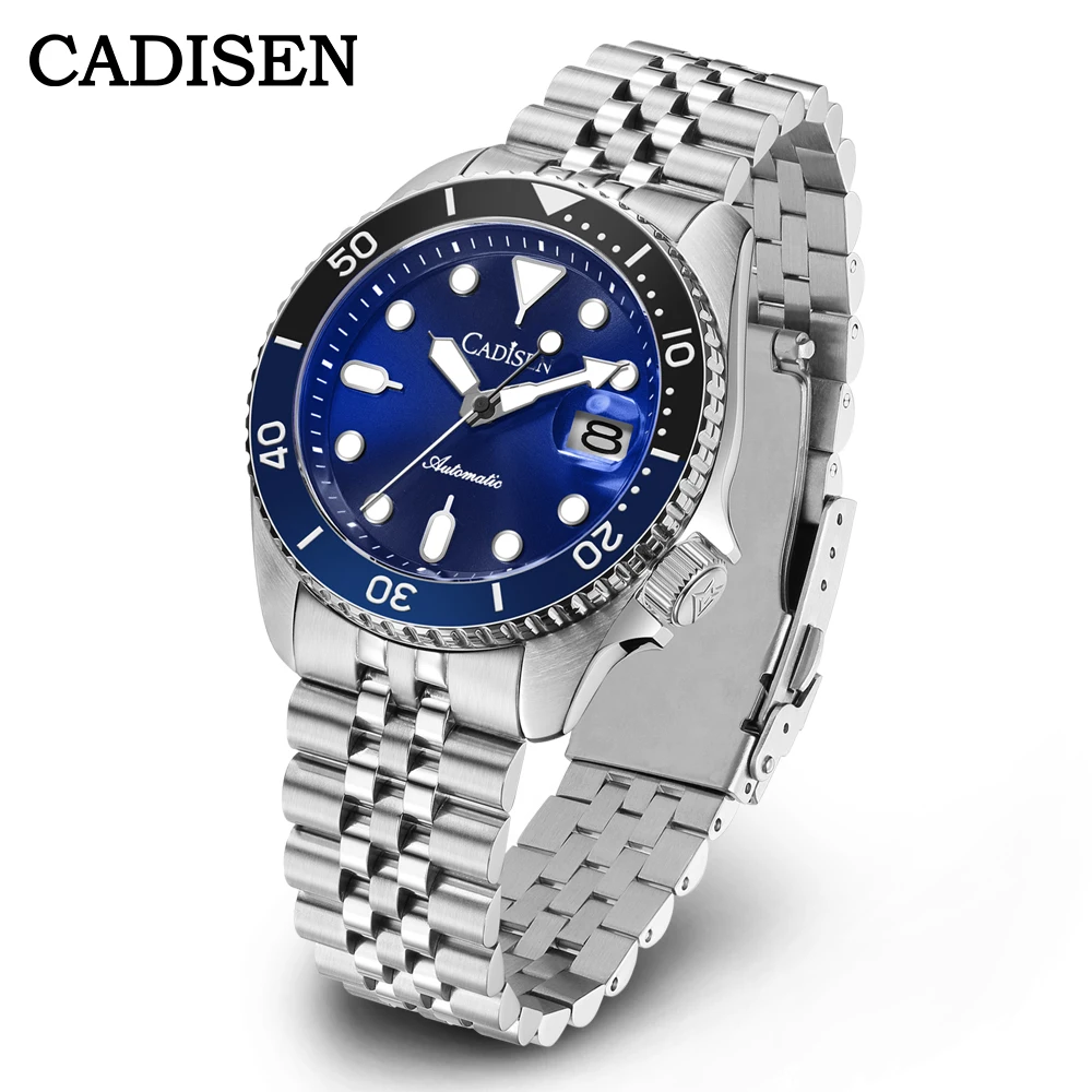 

CADISEN Men's Watches 2023 Top Brand Luxury Diving Automatic Watch For Men Mechanical Wristwatch NH35 Waterproof Sapphire Mirror