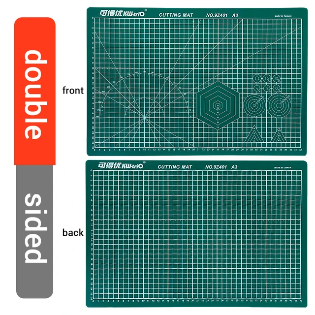 A3 Cutting Mats PVC Double-Sided Self-Healing Paper Cutter Board Patchwork  Carving Pad DIY Tools