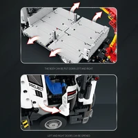 Remote Control Engineering Crane Building Blocks Set RC Construction Vehicle 3D Assembly STEM Educational Toy Gift 6