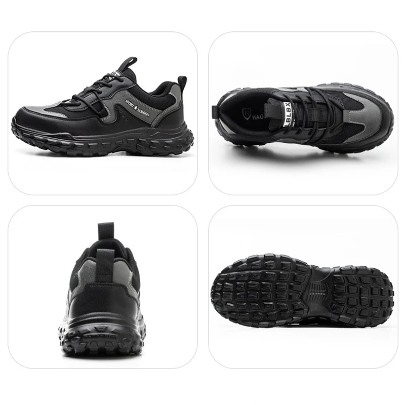 Waliantile Comfort Safety Work Shoes Men For Insulate Welding Construction Working Boots Steel Toe Indestructible Sneakers Male