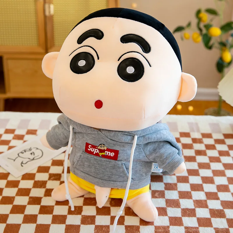 thumbnail image 1 of Popular peluche de juguete Rogue Crayon Shin Chan, lindo muñeco de peluche con capucha, pene burlón, polluelo, regalo divertido para amigos, Halloween, 1 of 5
