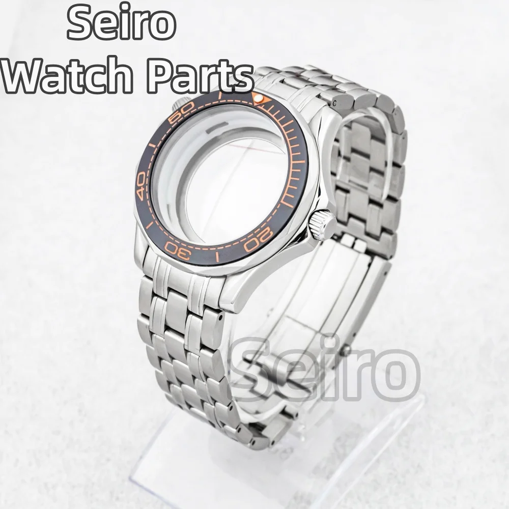 Waterproof 41mm Stainless Steel Watch Case with Transparent Back and 31mm Dial