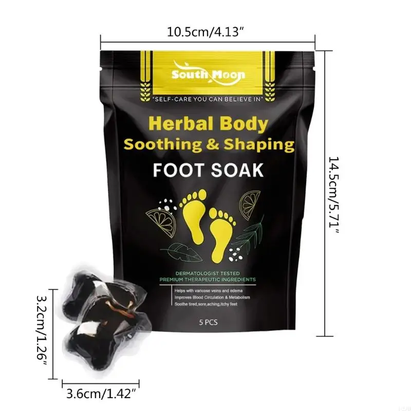 U2JD Cleansing Foot Soak Beads Moisturize Foot Skin Massage Relax Herbal