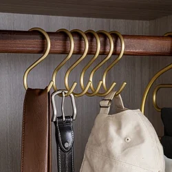 1pc Aluminium Alloy S Shape Hooks Practical Kitchen Railing Hanger Hook Clasp Holder Hooks For Hanging Clothes Handbag Hooks