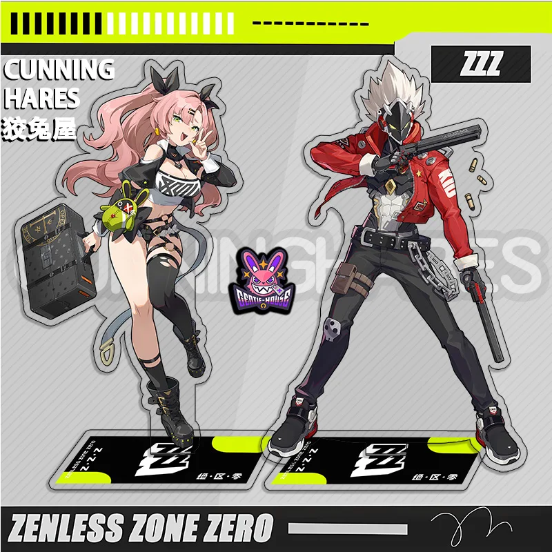 Popular games zenless zone zero double-sided acrylic figures stand 15cm high desktop decorative toys