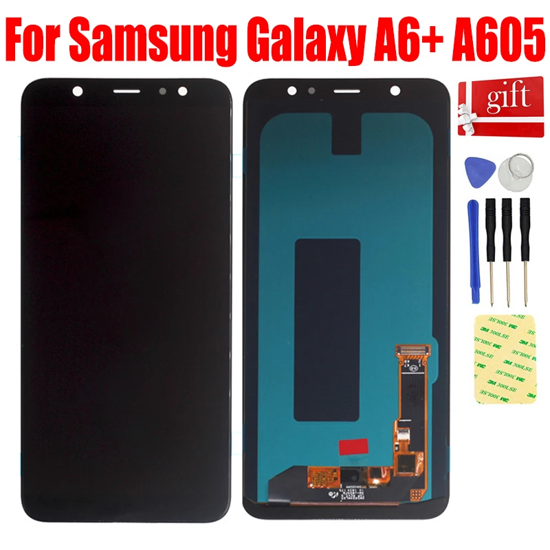 Lcd para samsung galaxy a6 + a6 plus a605 SM A605F a605fn a605g a605gn ...