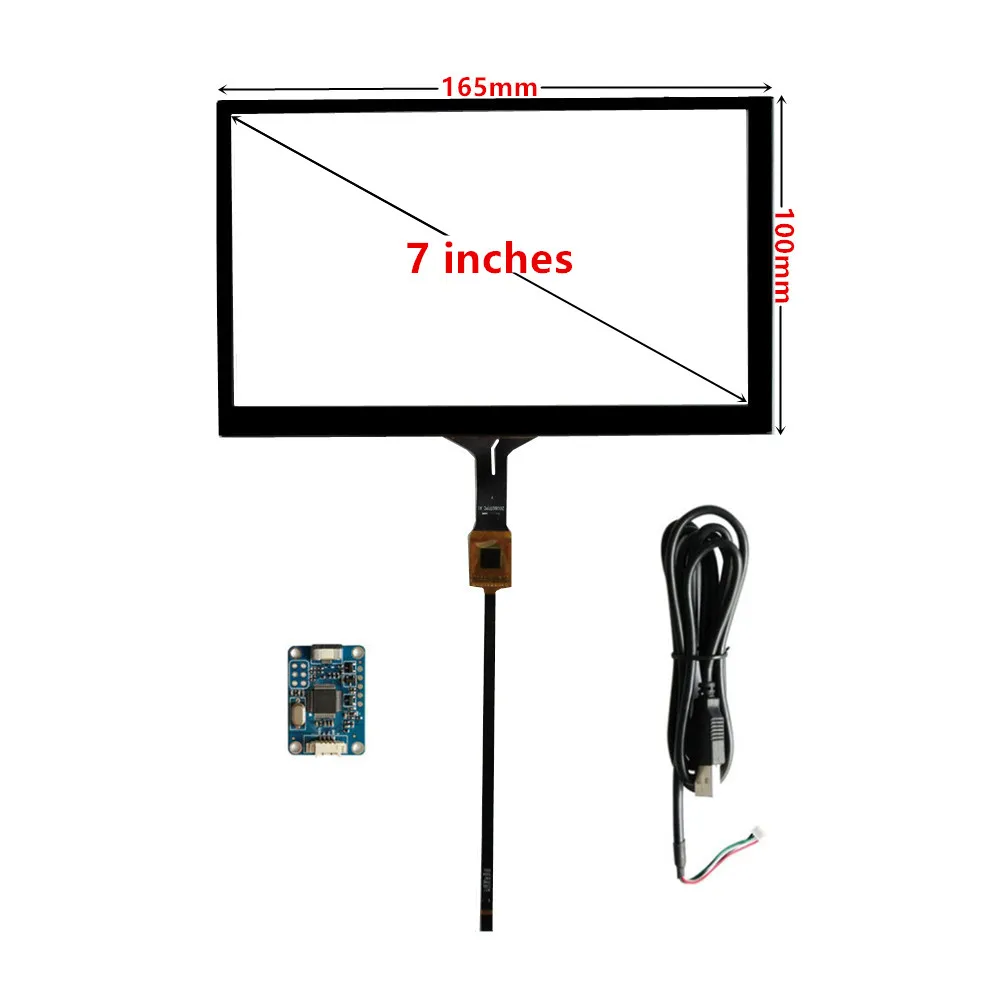 Tela de Toque Capacitiva Painel de Vidro Navegação Digitalizador de Toque Raspberry pi Tablet pc Alta Compatibilidade 165 mm x 100 mm 7