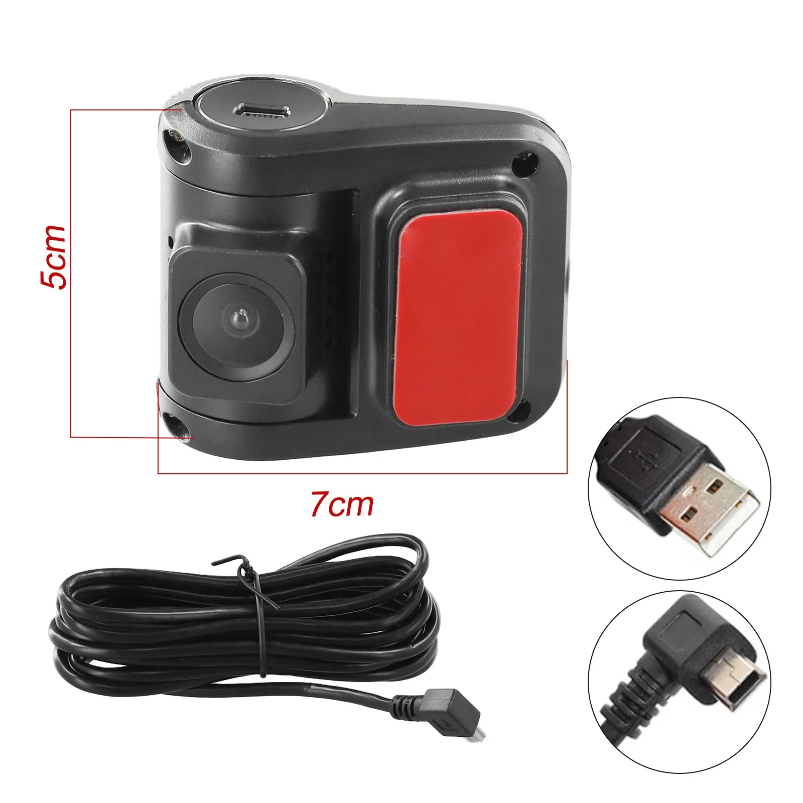 

Auto Car Dash Cam 1080P HD-DVR Camera G-Sensor Video Recorder Night Vision Dashcam Loop-Recording ADAS System Black Box USB