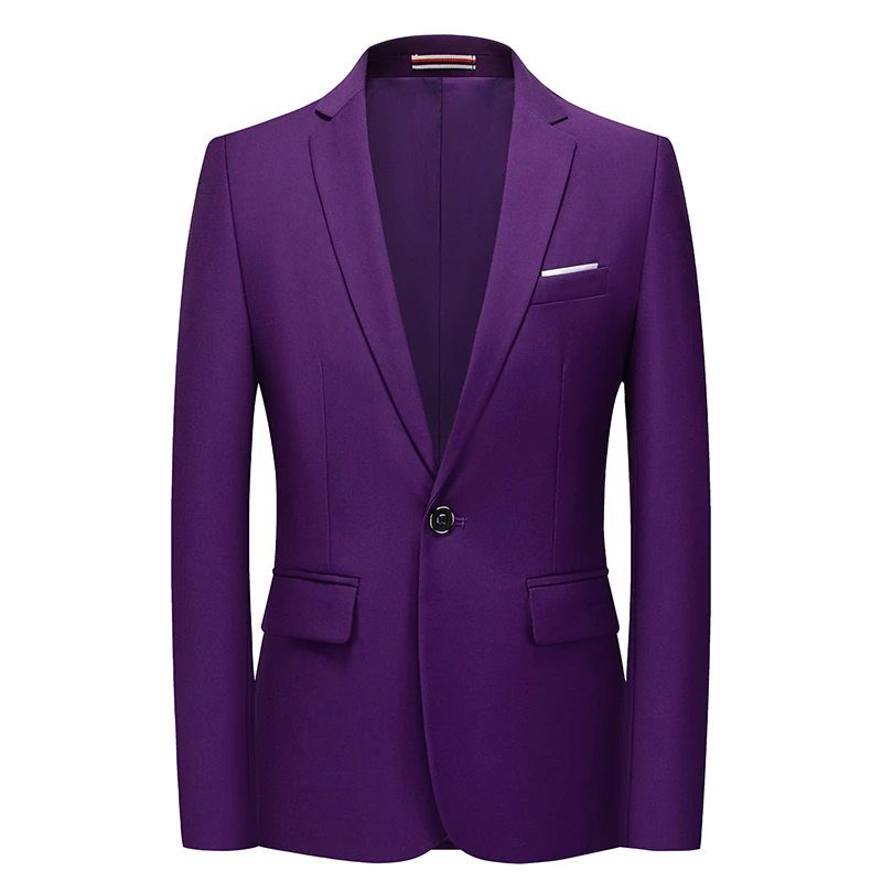 2022 Men Slim Fit Office Blazer Jacket Fashion Solid Mens work Suit Wedding Dress Coat Casual Business Male |
