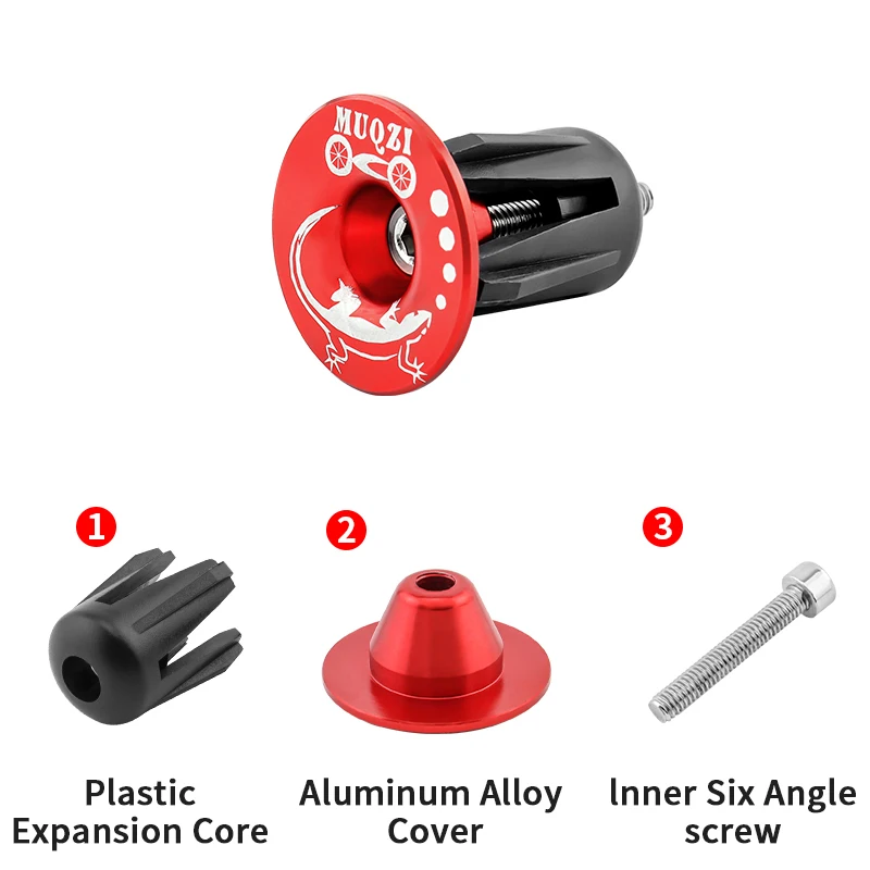 Bike Handlebar Plugs bicycle accessories bike handlebar plugs MUQZI Bike Handlebar End Plugs MTB Handlebar End Caps for Road BMX Fixed Gear Mountain Bike Bar Ends Plug