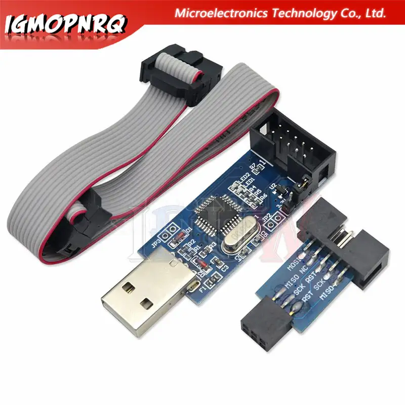 1PCS USBASP USBISP AVR Programmer USB ISP USB ASP ATMEGA8 ATMEGA128 Support Win7 64 STK500 image 1