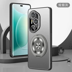 Shockproof Metal Lens Camera Film Matte Cover with Magnetic Ring Holder for honor power (Gray)