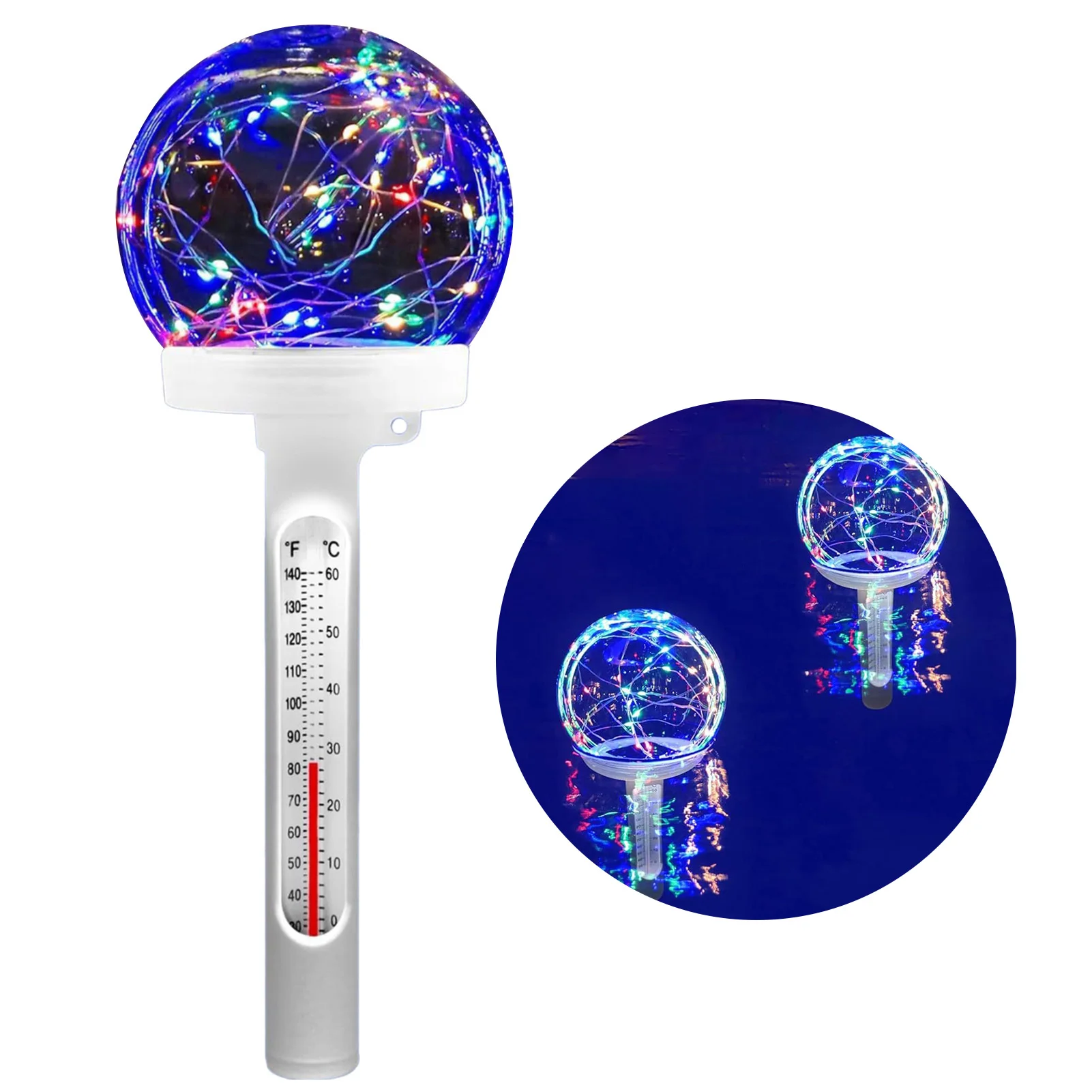 수영장 부유 온도계, 천체 조명, 수영장 온도 온도계, 대부분의 유형의 수영장, 신제품