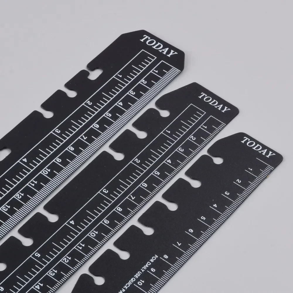 Bookmark Ruler for Rings Notebook 6 hole A5 Personal Size Elastic Drawing Tool Soft Plastic Partition For Planner And Organizer 6