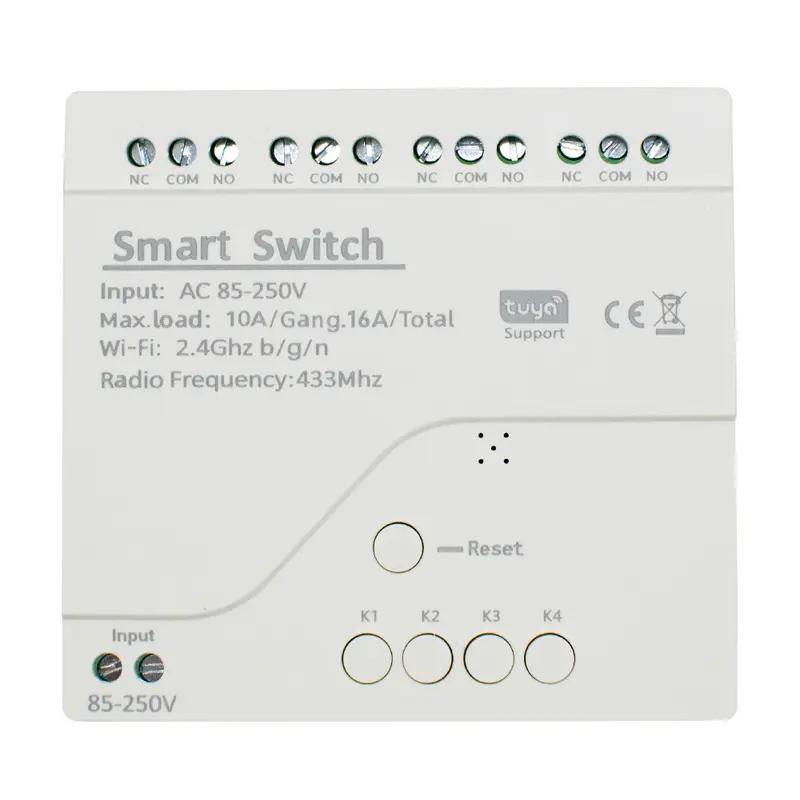Tuya Relay 4CH Smart Home Switch Module 5V 12V 32V 220V RF 433 Radio Remote Control Work With Alexa Google Home - Image 8