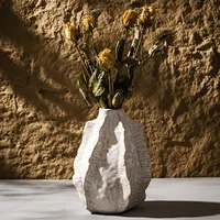 CAPIRON Porcelain Vintage Vase Dried Flower Wabi-Sabi Ceramic Unique Retro Boho Decorative Home Decoration Tabletop Aesthetic 1