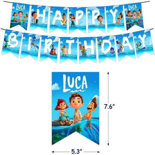 Disney Pixar Luca Theme Kids Birthday Party Decoration Supplies Sea Monster  Paper Disposable Tableware Cartoon Party Balloon Set - AliExpress