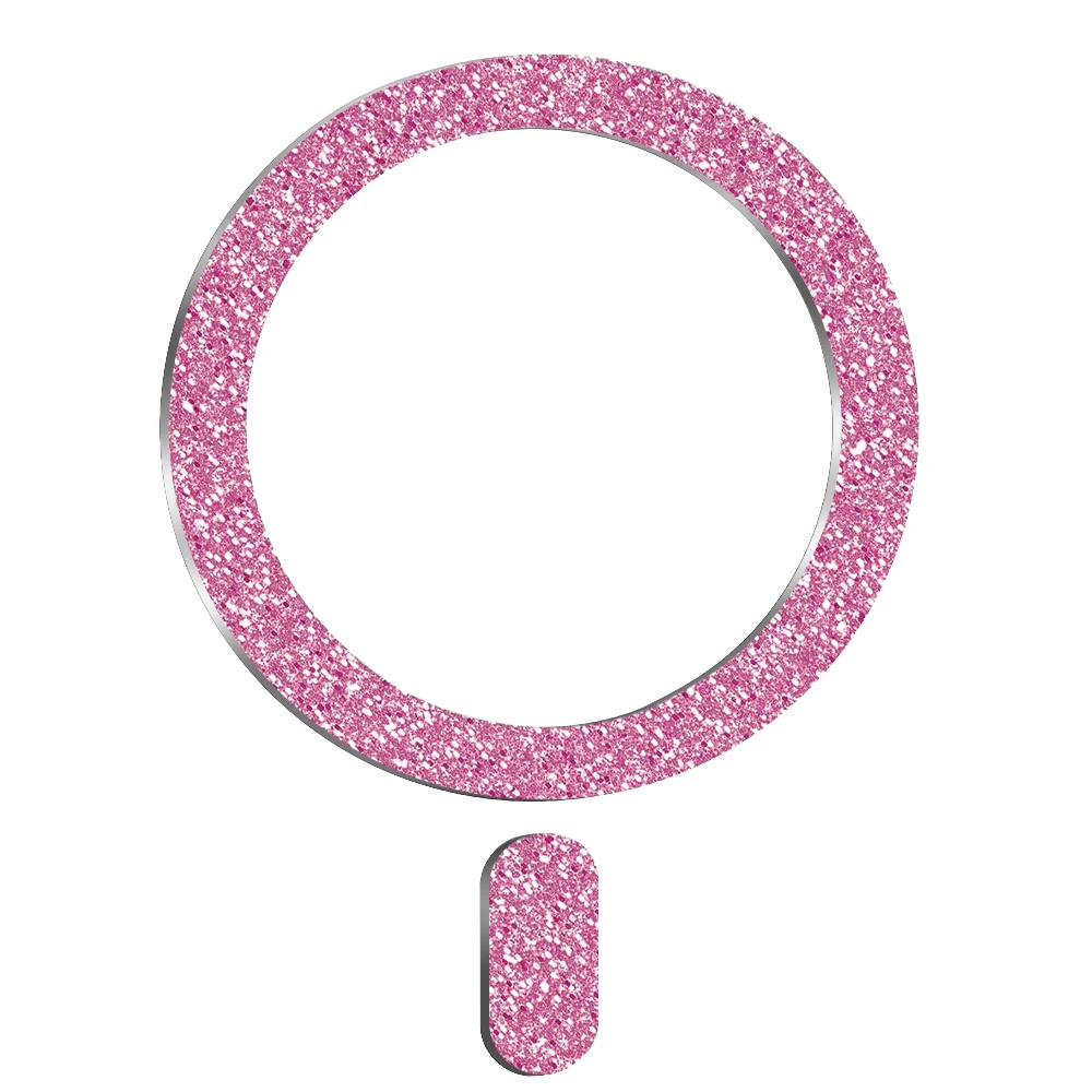 Ultra-Thin Glitter Magnetic Metal Ring Plate for Magnetic Phone Accessories