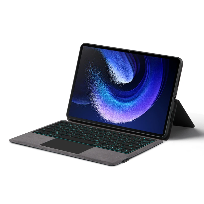 Capa de Teclado Retroiluminado para Tablet Xiaomi Capas Protetoras mi Pad Pro 11 Redmi Pad se Pro - Imagem 4