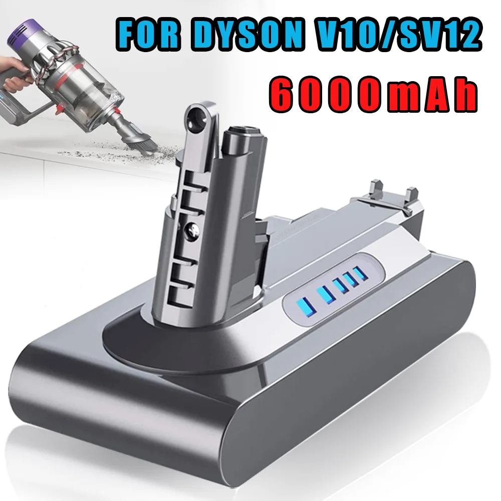 V10 Replacement Battery 25.2V 6.0Ah for Dyson V10 Animal V10 Absolute