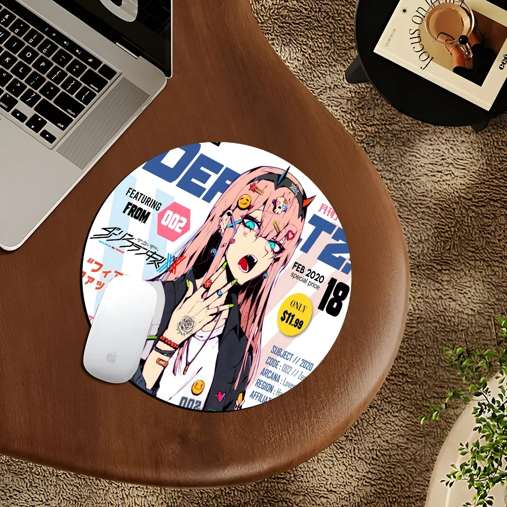 Zero Two Darling in the FranxxRubber Small Office Student Gaming Thickened Writing Pad Non-slip Cushion Mouse Pad Desk Play Mats 2