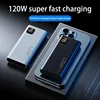 200000mAh 120W Super Fast Charging Power Bank High Capacity Powerbank Portable Battery Charger For iPhone Samsung Huawei Xiaomi 5