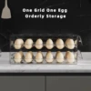 Clear 60 Egg Container for Refrigerator, Egg Holder for Fridge,Stackable Egg Storage Container, Egg Fresh Storage Box Tray 4