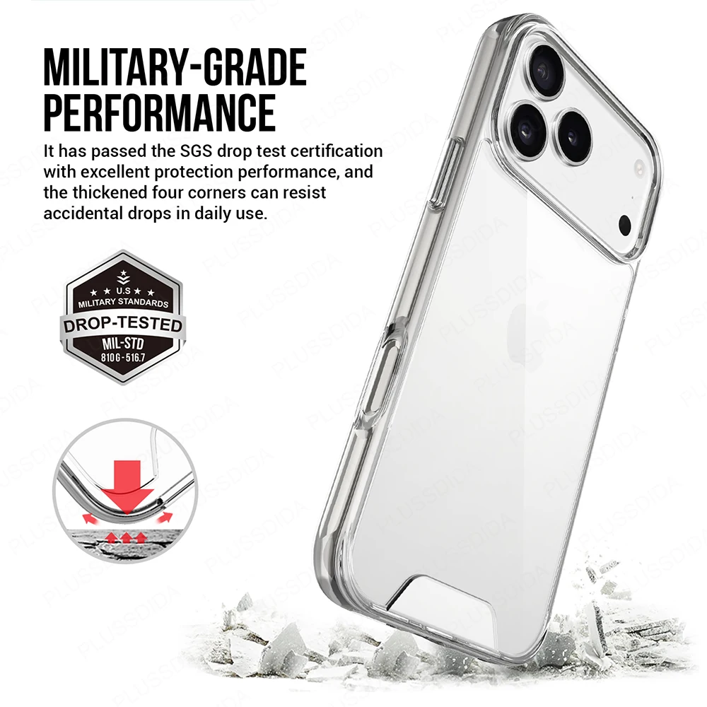 Original Beauty Transparent Acrylic Clear Phone Case Cover