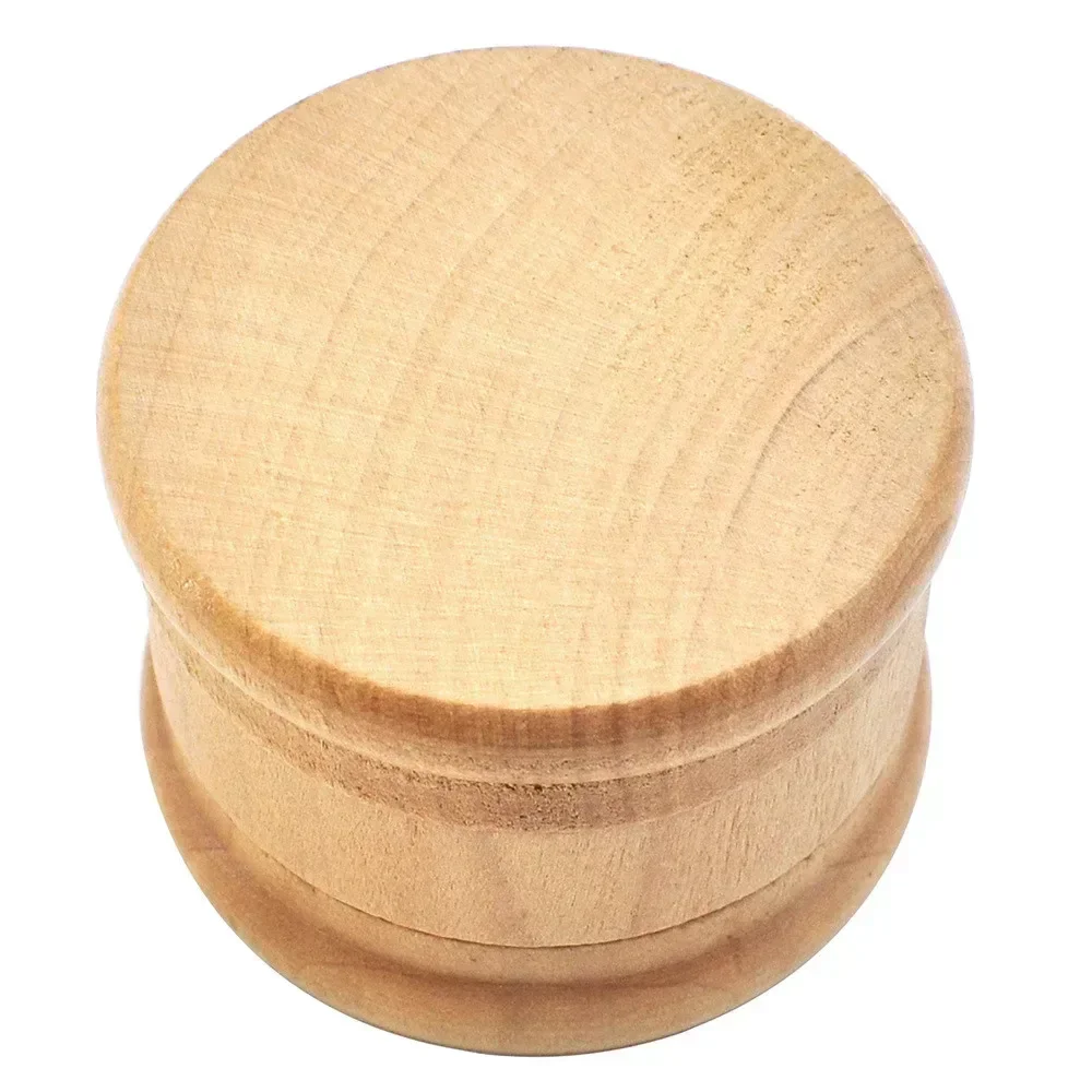 60mm Wood Grain Style 3-layer Zinc Alloy Herb Grinder Ingredient Ingredient Kitchen Grinder