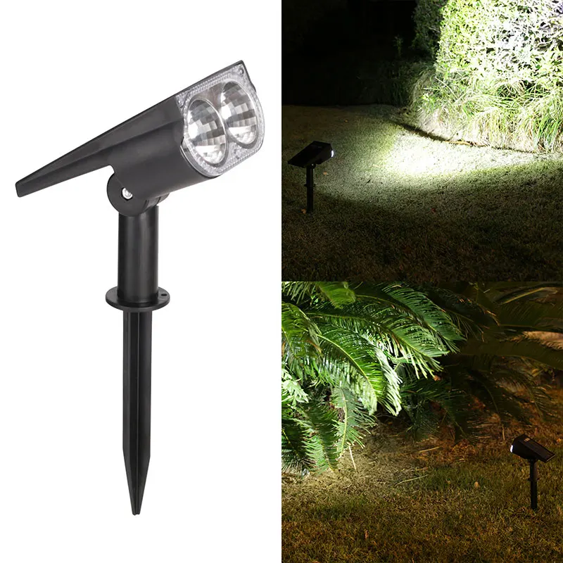 Waterproof Solar Garden Spotlights - Outdoor Color-Changing LED Lights for Patio, Walkway, and Camp Décor